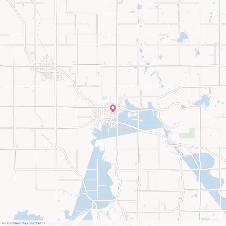 Map of the flower delivery area in Kiel, Wisconsin