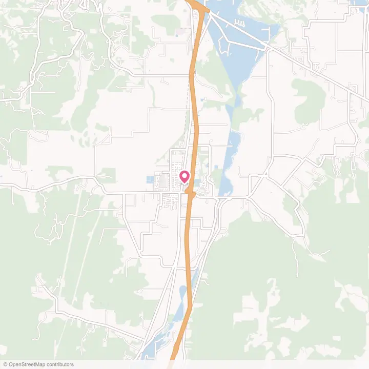 Map of the flower delivery area in Creswell, Oregon