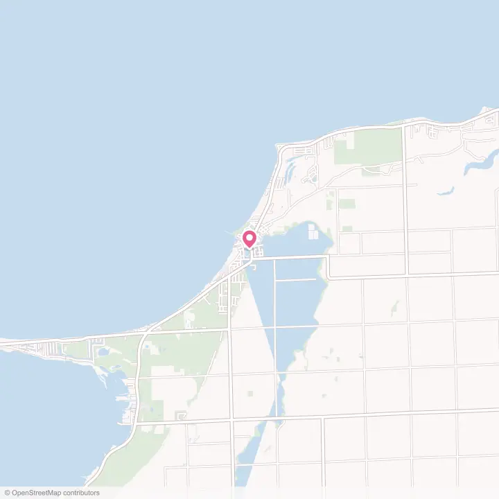 Map of the flower delivery area in Caseville, Michigan