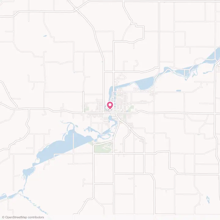 Map of the flower delivery area in Berlin, Wisconsin