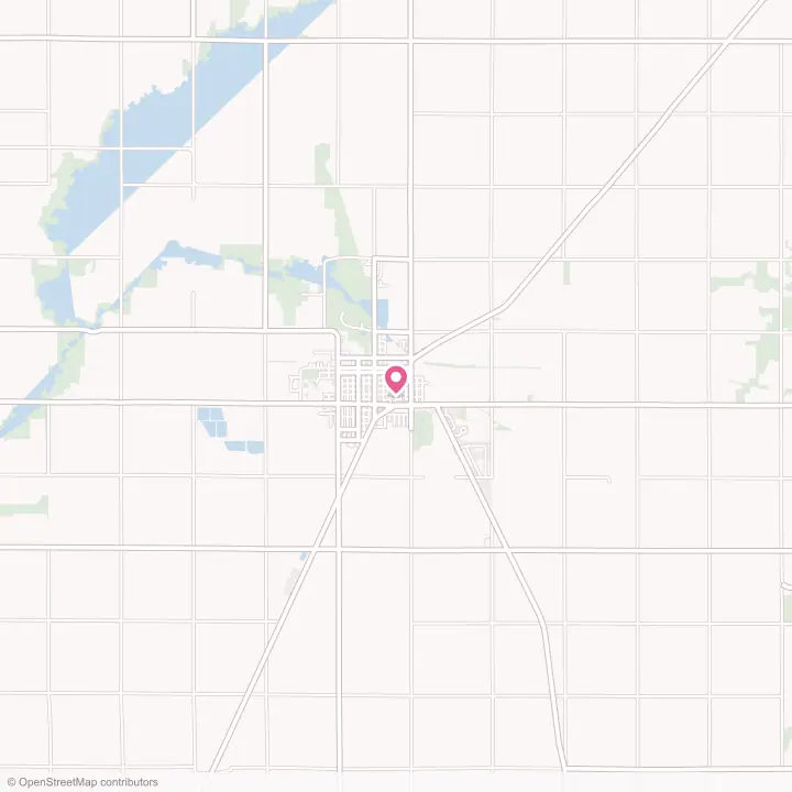 Map of the flower delivery area in Pipestone, Minnesota