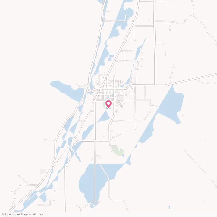 Map of the flower delivery area in Worland, Wyoming