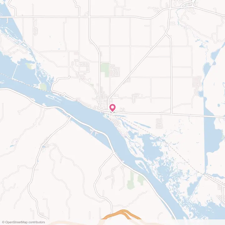 Map of the flower delivery area in Trempealeau, Wisconsin