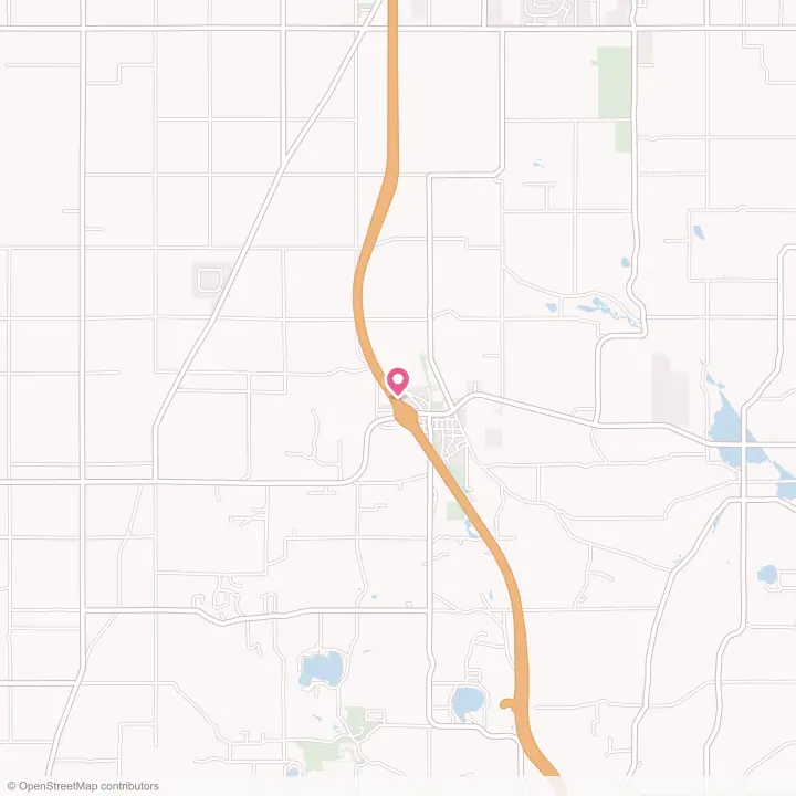Map of the flower delivery area in Coloma, Wisconsin