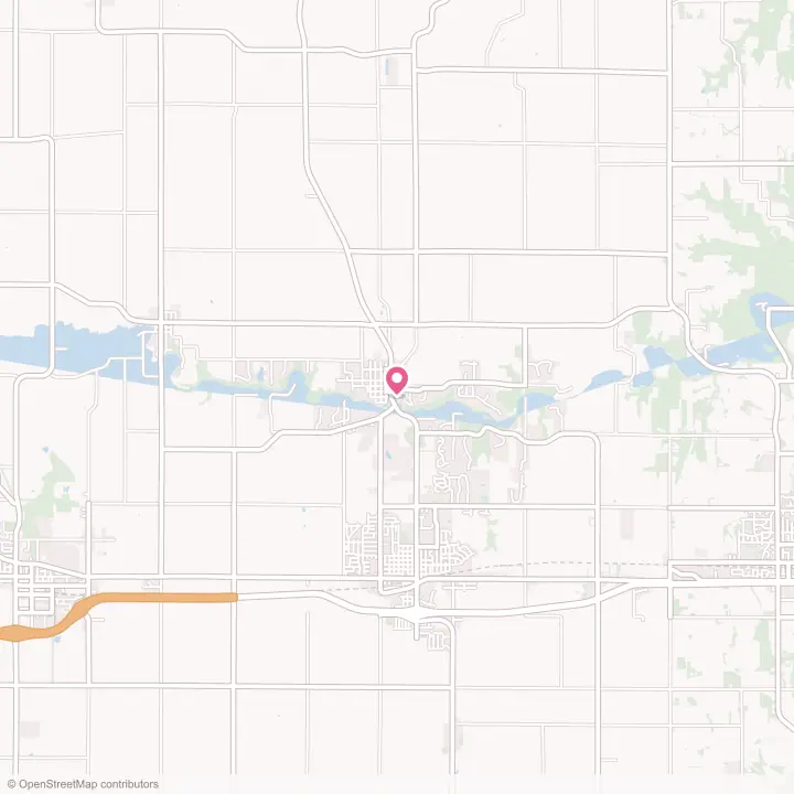 Map of the flower delivery area in Mantorville, Minnesota