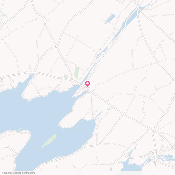 Map of the flower delivery area in Chaumont, New York