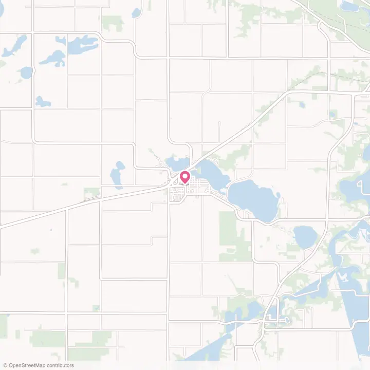 Map of the flower delivery area in Lake Crystal, Minnesota