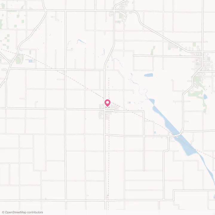 Map of the flower delivery area in Hilbert, Wisconsin
