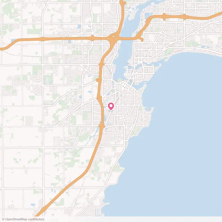 Map of the flower delivery area in Neenah, Wisconsin
