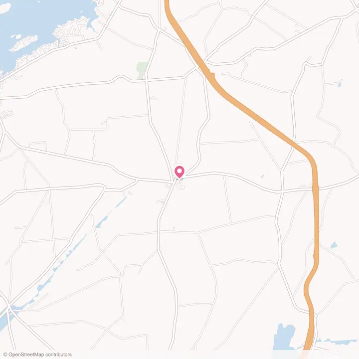 Map of the flower delivery area in La Fargeville, New York
