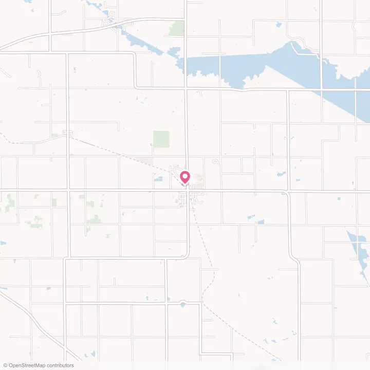 Map of the flower delivery area in McBain, Michigan