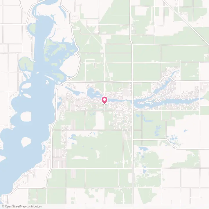 Map of the flower delivery area in Lake Arrowhead, Wisconsin