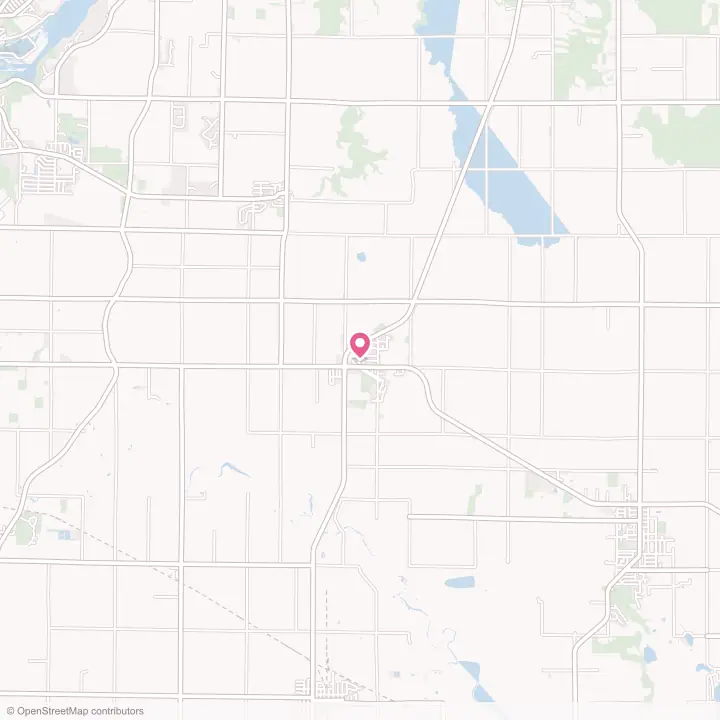 Map of the flower delivery area in Forest Junction, Wisconsin