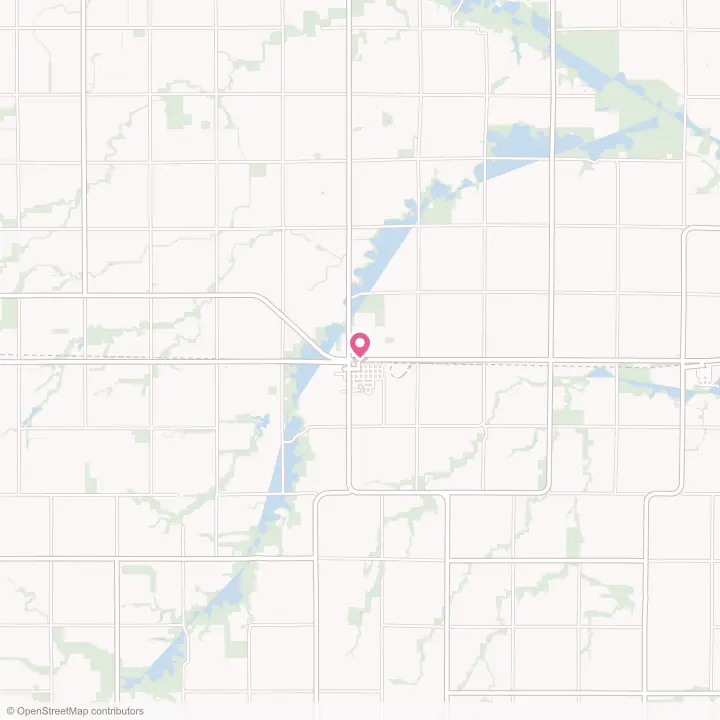 Map of the flower delivery area in Walnut Grove, Minnesota