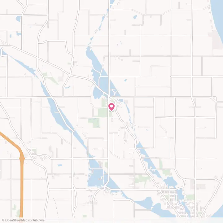 Map of the flower delivery area in Mishicot, Wisconsin