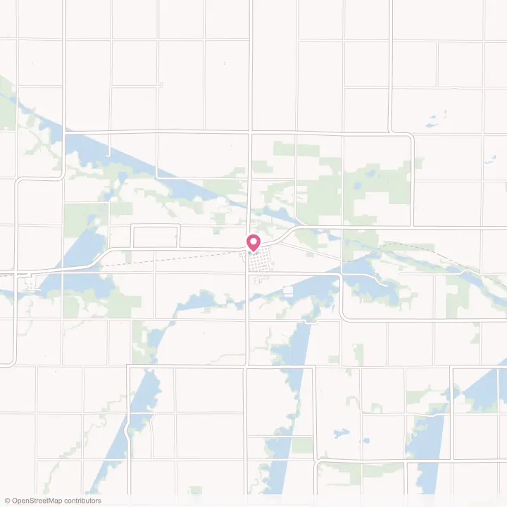 Map of the flower delivery area in Lamberton, Minnesota