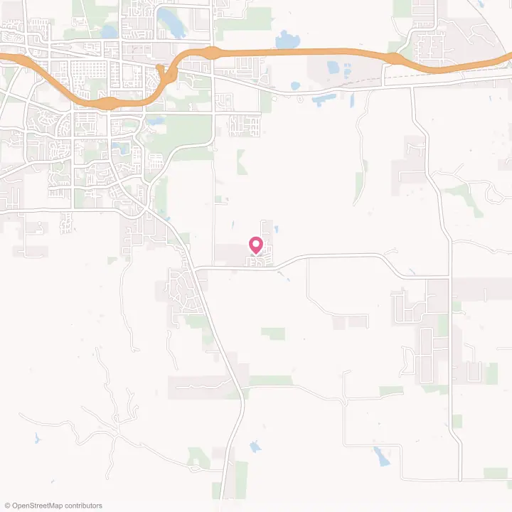 Map of the flower delivery area in Sleepy Hollow, Wyoming
