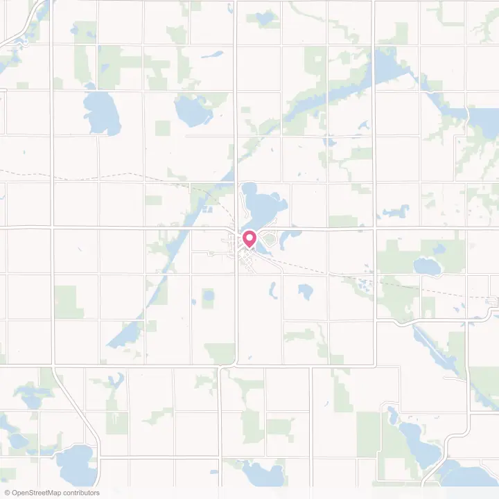 Map of the flower delivery area in Balaton, Minnesota