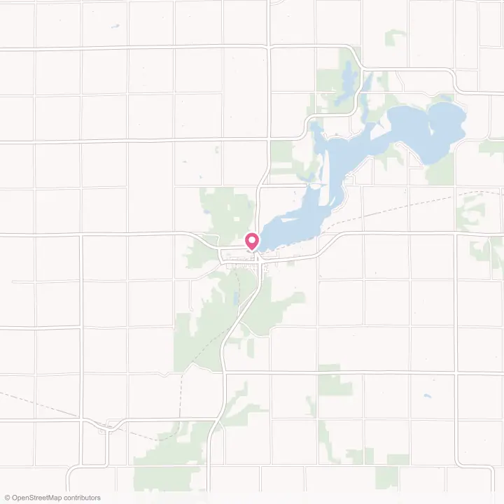 Map of the flower delivery area in Lake Benton, Minnesota