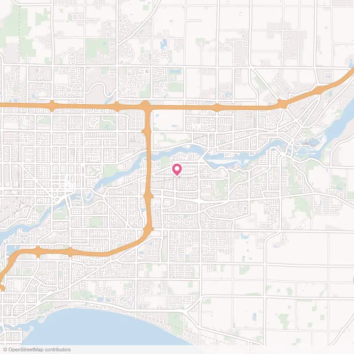 Map of the flower delivery area in Kimberly, Wisconsin