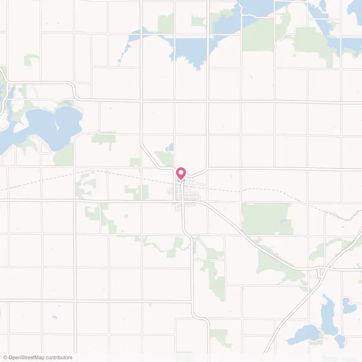Map of the flower delivery area in Tyler, Minnesota