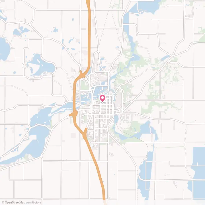 Map of the flower delivery area in Faribault, Minnesota