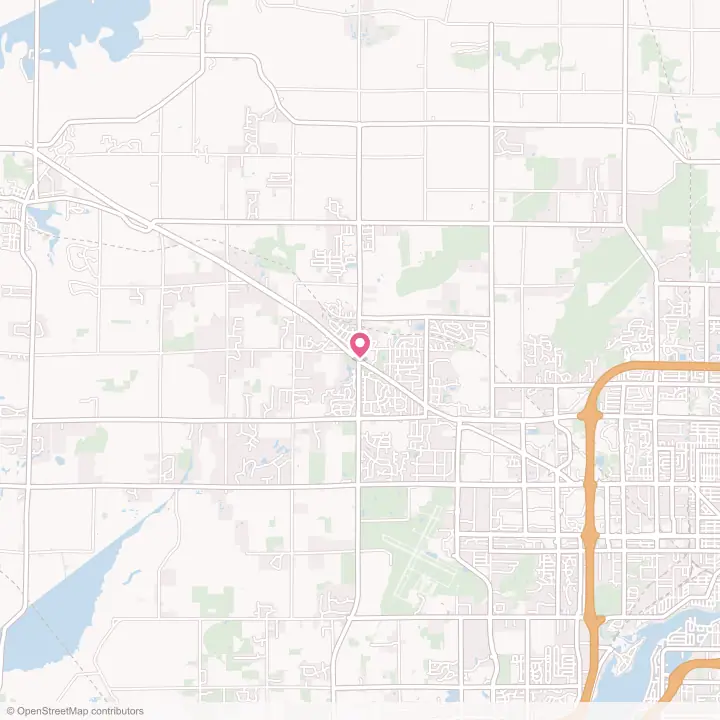 Map of the flower delivery area in Greenville, Wisconsin