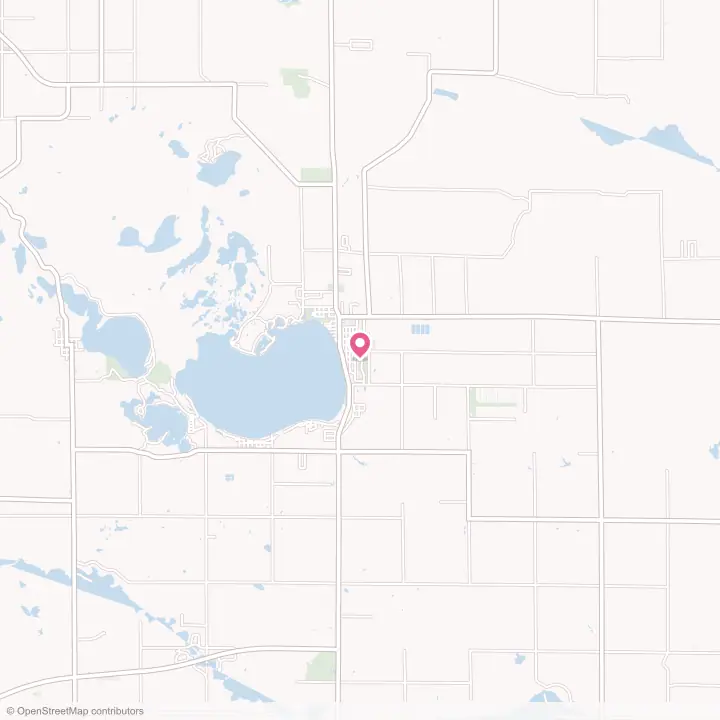 Map of the flower delivery area in Lake City, Michigan