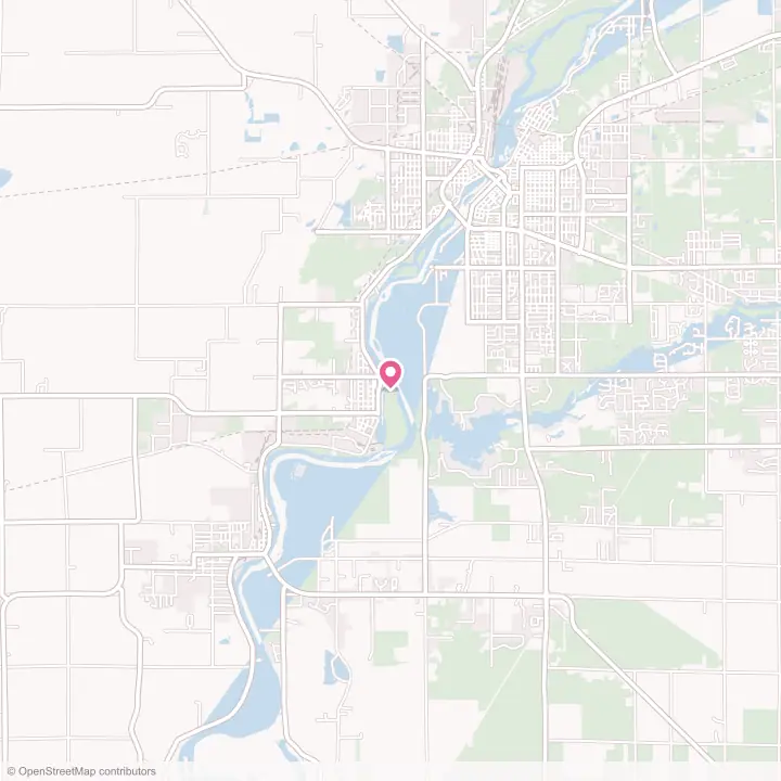 Map of the flower delivery area in Port Edwards, Wisconsin