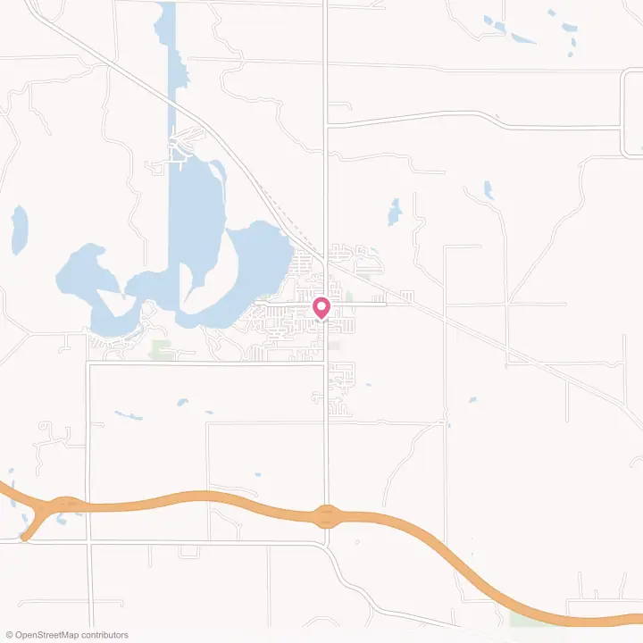 Map of the flower delivery area in St. Helen, Michigan