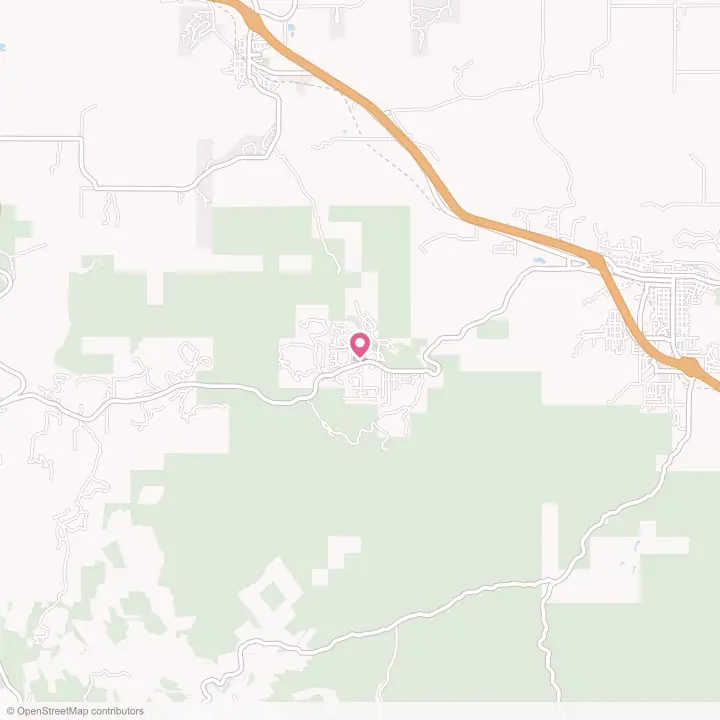 Map of the flower delivery area in Boulder Canyon, South Dakota