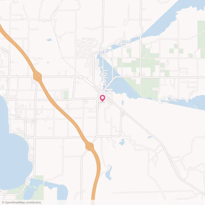 Map of the flower delivery area in Roscommon, Michigan