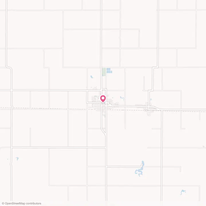 Map of the flower delivery area in Miller, South Dakota