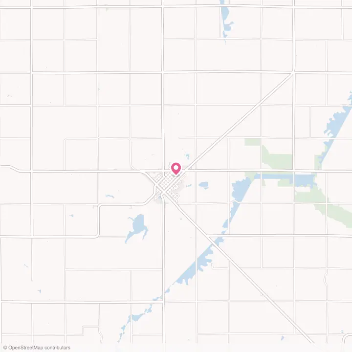 Map of the flower delivery area in Canby, Minnesota