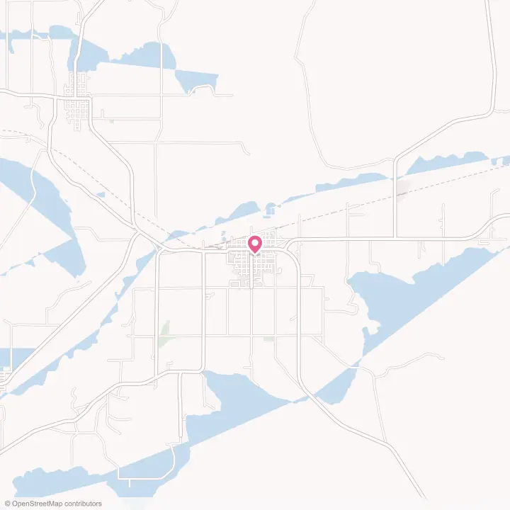 Map of the flower delivery area in Lovell, Wyoming