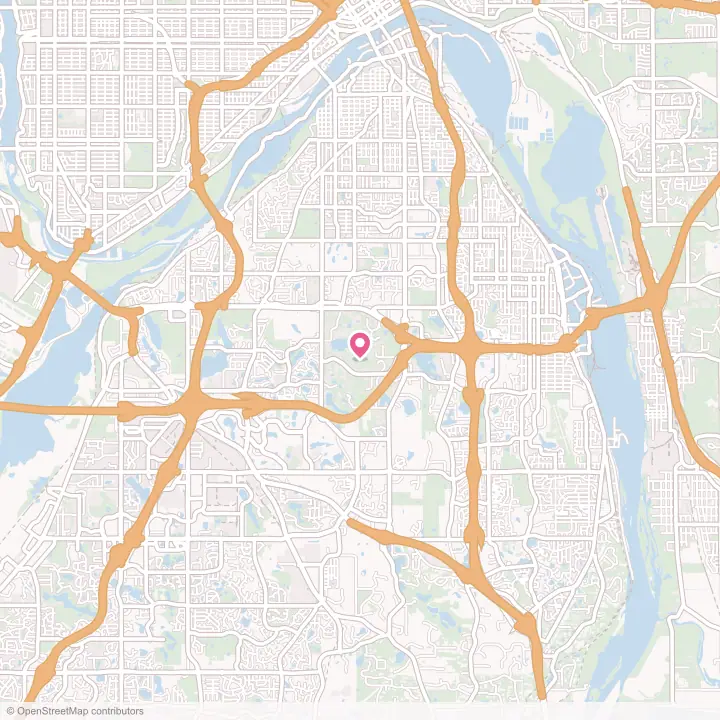 Map of the flower delivery area in Sunfish Lake, Minnesota