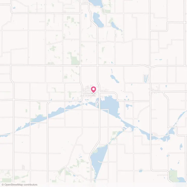 Map of the flower delivery area in Lester Prairie, Minnesota