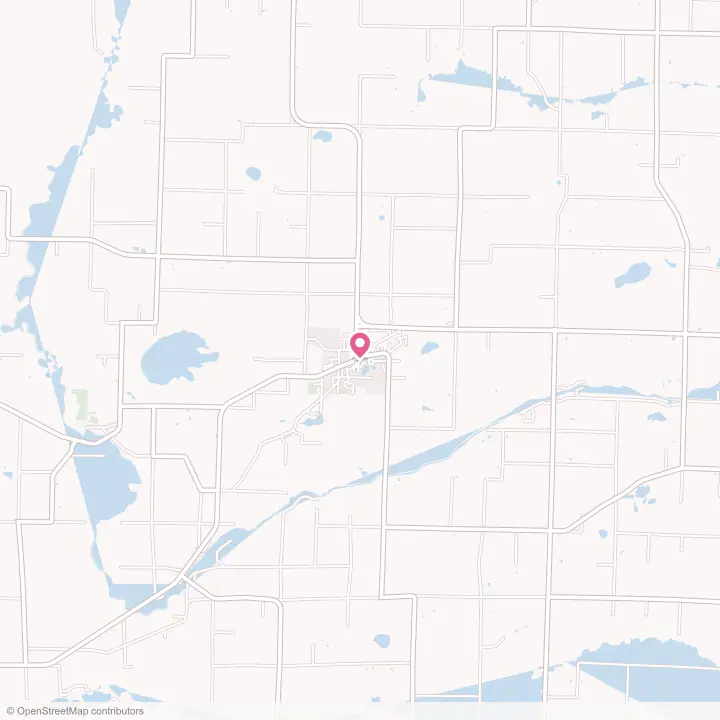 Map of the flower delivery area in Gillett, Wisconsin