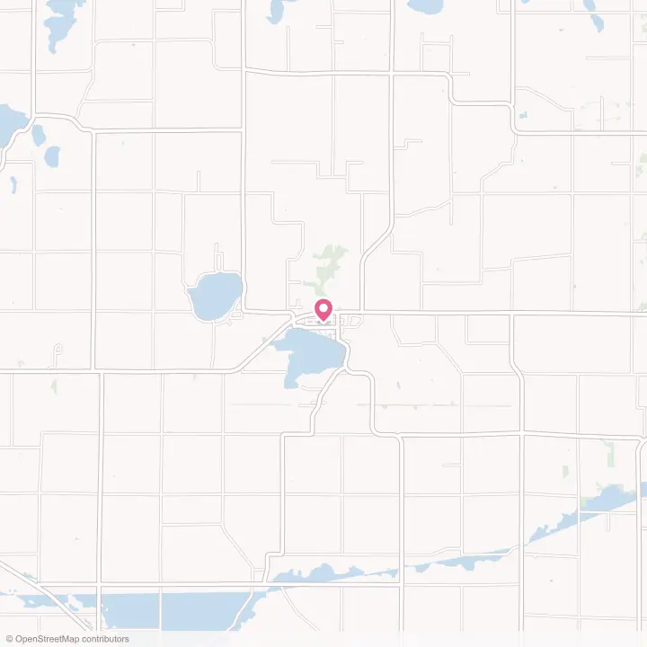 Map of the flower delivery area in Silver Lake, Minnesota