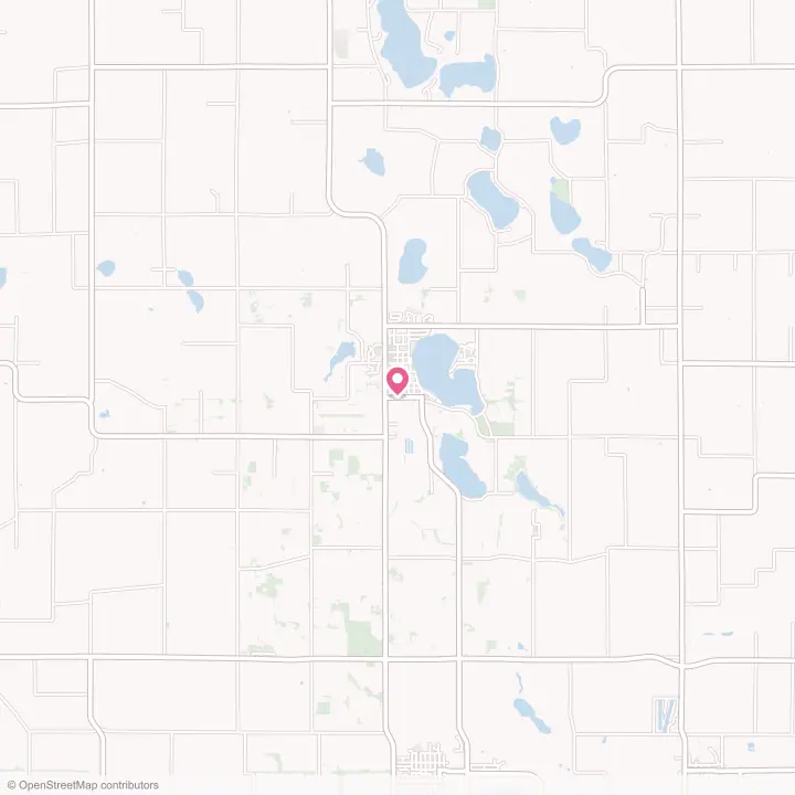 Map of the flower delivery area in Winsted, Minnesota