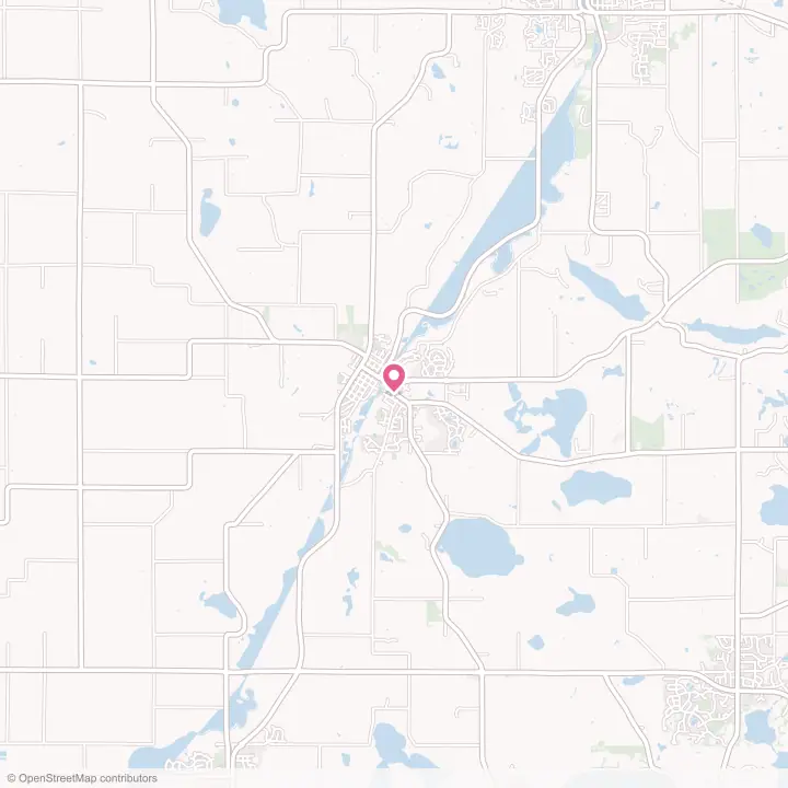 Map of the flower delivery area in Watertown, Minnesota