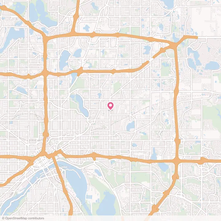 Map of the flower delivery area in Maplewood, Minnesota