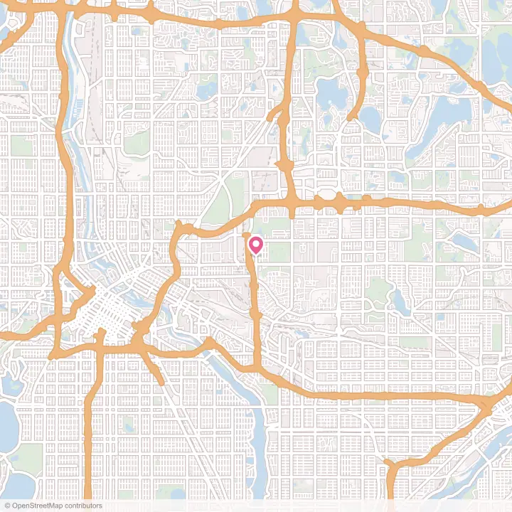 Map of the flower delivery area in Lauderdale, Minnesota