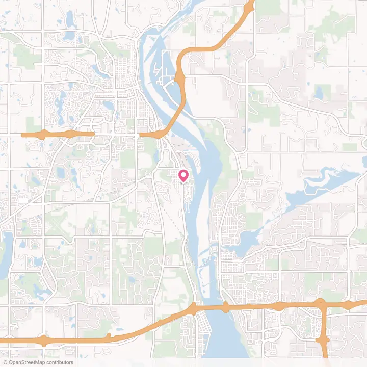 Map of the flower delivery area in Bayport, Minnesota