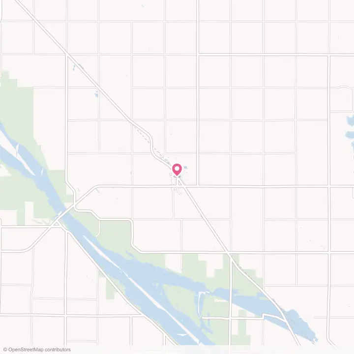 Map of the flower delivery area in Milan, Minnesota