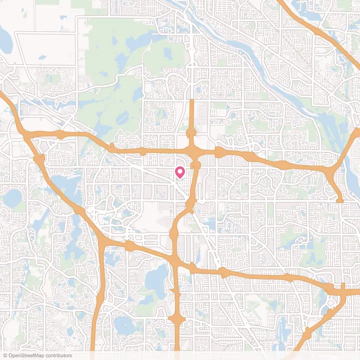 Map of the flower delivery area in Osseo, Minnesota