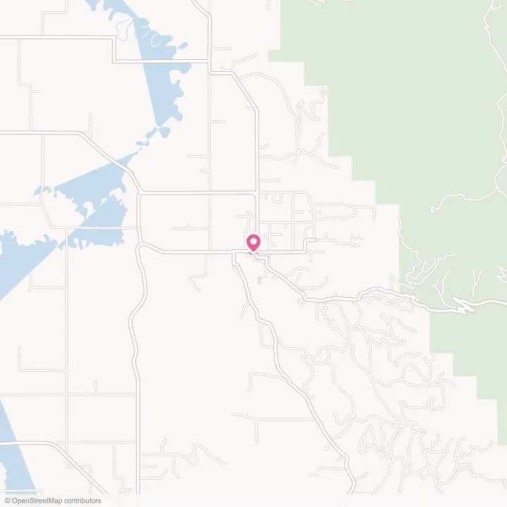 Map of the flower delivery area in Cove, Oregon