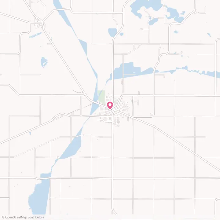 Map of the flower delivery area in Benson, Minnesota