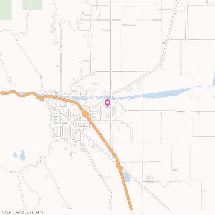 Map of the flower delivery area in Island City, Oregon