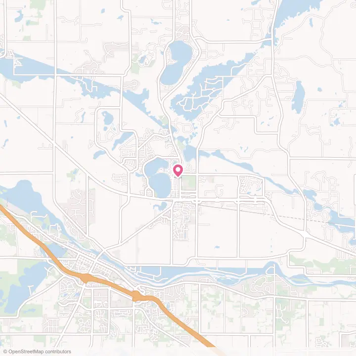 Map of the flower delivery area in Big Lake, Minnesota